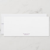 Einladung zur Hochzeit von Starfish - Lila (Rückseite)