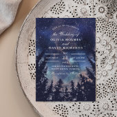 Einladung zur Hochzeit von Starry Night Forest
