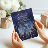 Einladung zur Hochzeit von Starry Night Forest