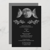 Einladung zur Hochzeit von Triple Moon (Vorne/Hinten)