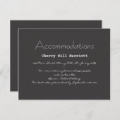 Einladung zur Hochzeit von Typografie (Vorne/Hinten)