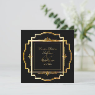Einladung zur Hochzeit von verführerischen Goldrah