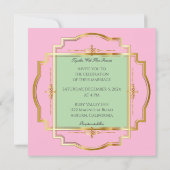 Einladung zur Hochzeit von verführerischen Goldrah (Rückseite)