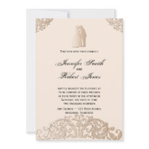 Einladung zur Hochzeit von Viktorianischem Gold