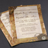 Einladung zur Hochzeit von Vintagen Industriestraß Flyer