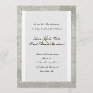 Einladung zur Hochzeit von Vintagen Rose