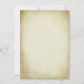 Einladung zur Hochzeit von Vintagen Shabby Chicen (Rückseite)