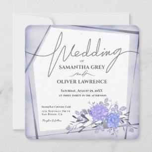 Einladung zur Hochzeit von Vintagen Wasserfarben