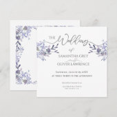 Einladung zur Hochzeit von Vintagen Wasserfarben (Vorne/Hinten)