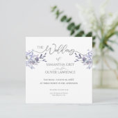 Einladung zur Hochzeit von Vintagen Wasserfarben (Stehend Vorderseite)