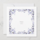 Einladung zur Hochzeit von Vintagen Wasserfarben (Rückseite)