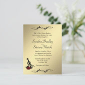 Einladung zur Hochzeit von Violine Music (Stehend Vorderseite)