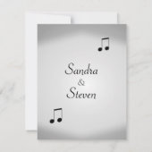 Einladung zur Hochzeit von Violine Music (Rückseite)