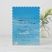 Einladung zur Hochzeit von Vögeln (Stehend Vorderseite)