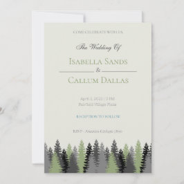 Einladung zur Hochzeit von Waldkiefern