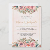 Einladung zur Hochzeit von Wasserfarben (Vorderseite)