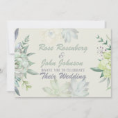 Einladung zur Hochzeit von Wasserfarben (Vorderseite)