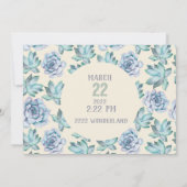 Einladung zur Hochzeit von Wasserfarben (Rückseite)