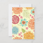 Einladung zur Hochzeit von Wasserfarben (Rückseite)