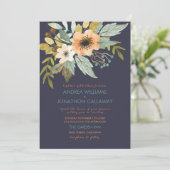 Einladung zur Hochzeit von Wasserfarben (Stehend Vorderseite)