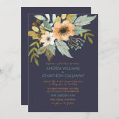 Einladung zur Hochzeit von Wasserfarben (Vorne/Hinten)