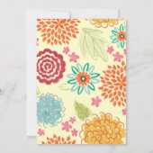 Einladung zur Hochzeit von Wasserfarben (Rückseite)