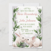 Einladung zur Hochzeit von Wasserfarben (Vorderseite)