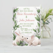 Einladung zur Hochzeit von Wasserfarben (Stehend Vorderseite)