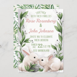 Einladung zur Hochzeit von Wasserfarben