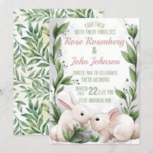 Einladung zur Hochzeit von Wasserfarben