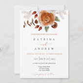 Einladung zur Hochzeit von Wasserfarben (Vorderseite)