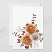 Einladung zur Hochzeit von Wasserfarben (Rückseite)