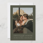 Einladung zur Hochzeit von Wasserfarben (Rückseite)