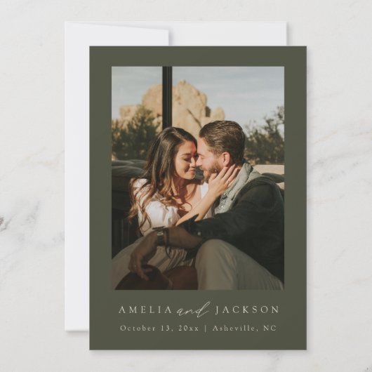 Einladung zur Hochzeit von Wasserfarben (Rückseite)