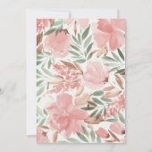 Einladung zur Hochzeit von Wasserfarben (Rückseite)