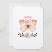 Einladung zur Hochzeit von Wasserfarben (Rückseite)