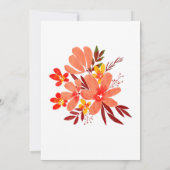 Einladung zur Hochzeit von Wasserfarben (Rückseite)