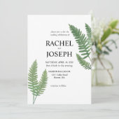 Einladung zur Hochzeit von Wasserfarben (Stehend Vorderseite)