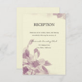 Einladung zur Hochzeit von Wasserfarben (Vorne/Hinten)