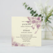 Einladung zur Hochzeit von Wasserfarben (Stehend Vorderseite)