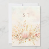 Einladung zur Hochzeit von Wasserfarben (Rückseite)