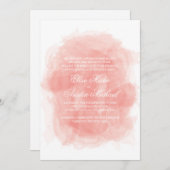 Einladung zur Hochzeit von Wasserfarben (Vorne/Hinten)