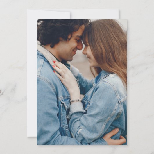 Einladung zur Hochzeit von Wasserfarben (Rückseite)