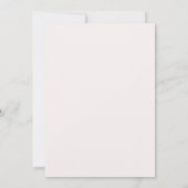 Einladung zur Hochzeit von Weiß und Grün (Rückseite)
