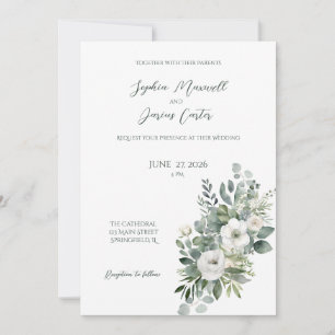 Einladung zur Hochzeit von White Rose