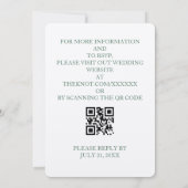 Einladung zur Hochzeit von Wildblumen (Rückseite)