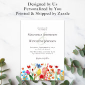 Einladung zur Hochzeit von Wildblumen
