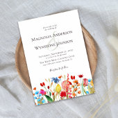 Einladung zur Hochzeit von Wildblumen