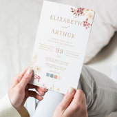 Einladung zur Hochzeit von Wildblumen