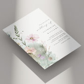 Einladung zur Hochzeit von Wildblumen | Elegante W
